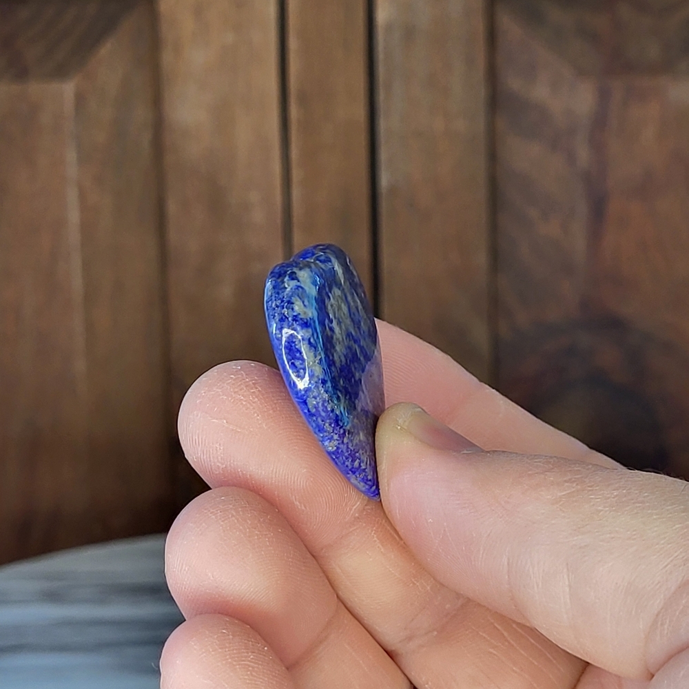 Lapis Lazuli Heart-Shaped Stone - Picture 6 of 7